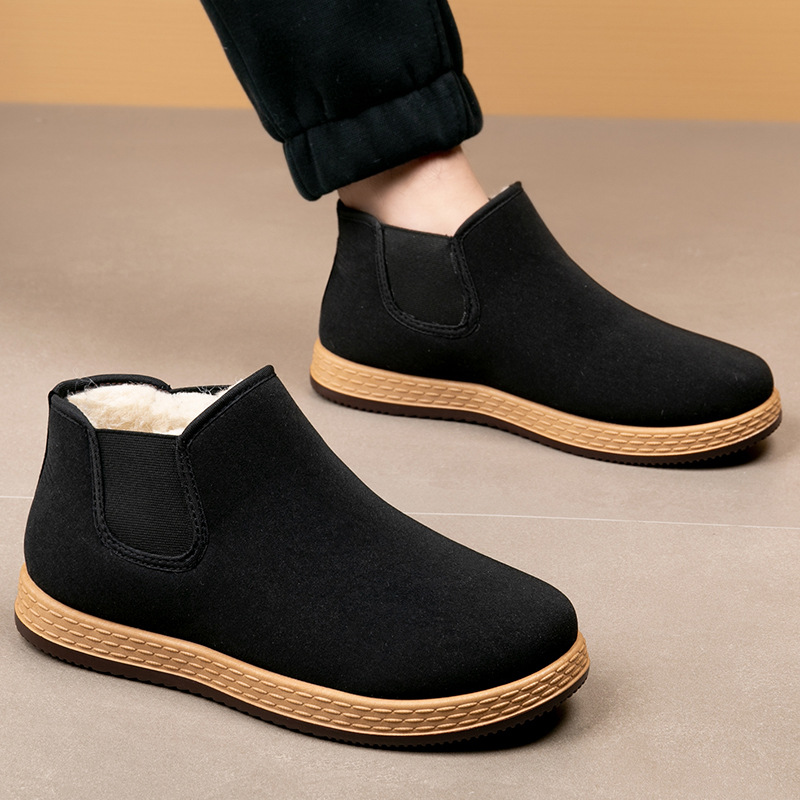 Men's Cotton Shoes Men's Winte - Vintage Fashion Fabrics avaliação e preço
