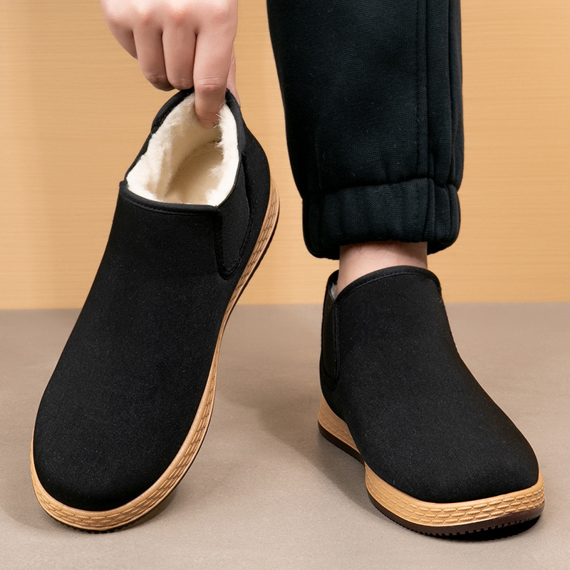 Men's Cotton Shoes Men's Winte - Vintage Fashion Fabrics avaliação e preço