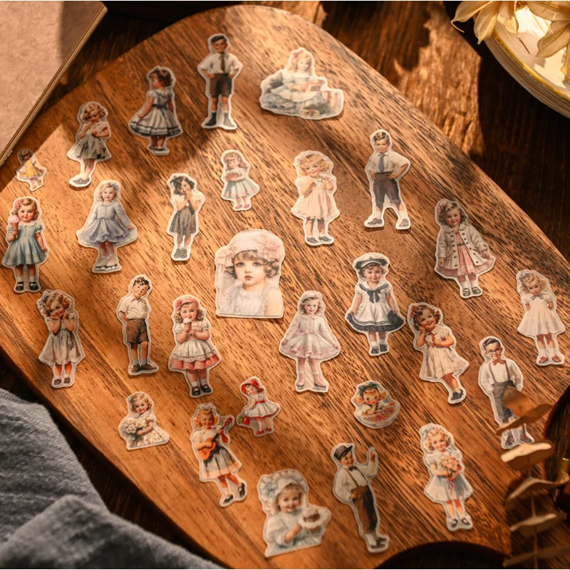 50pcs Vintage Kids Paper Doll  - Vintage Fashion Doll avaliação e preço
