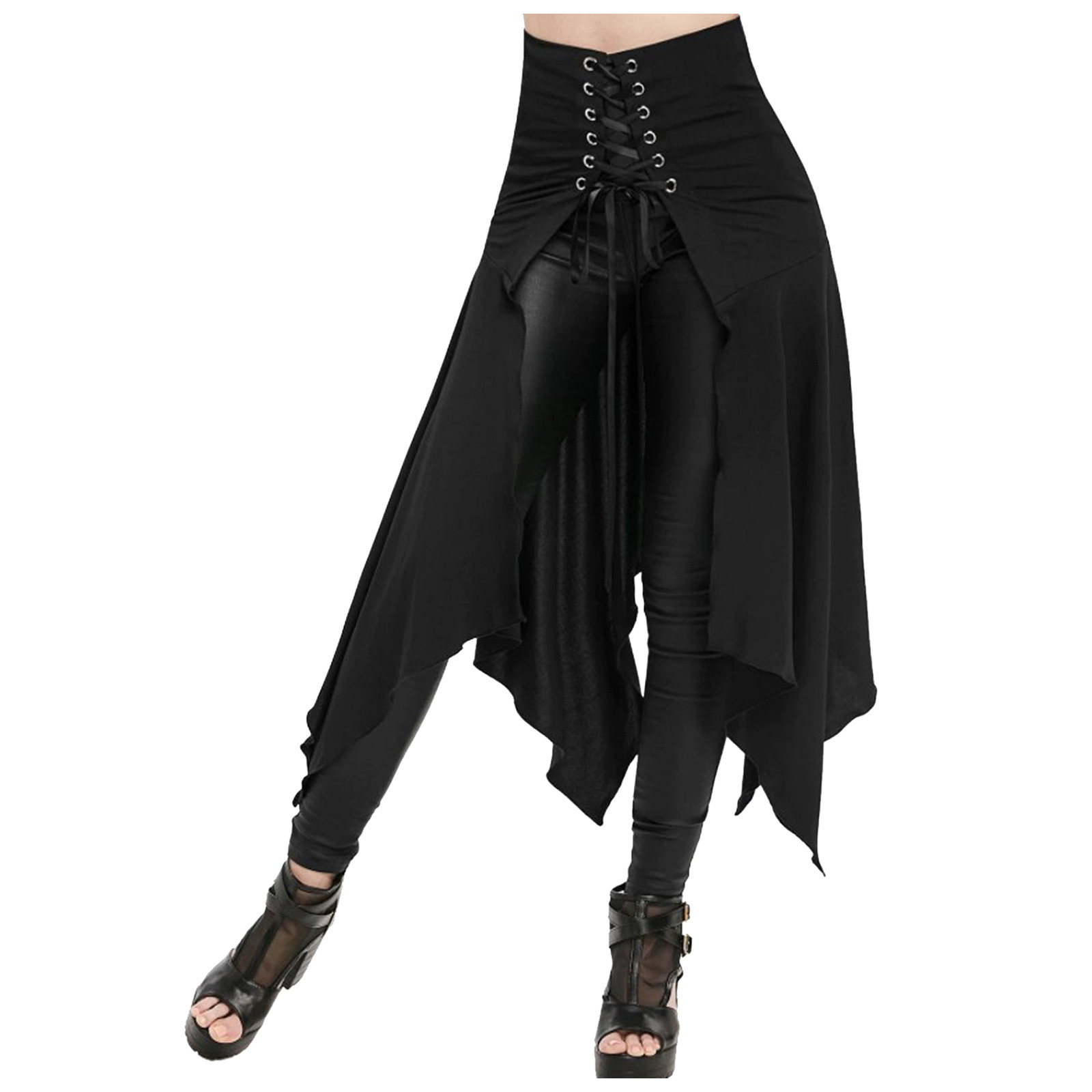 Gothic Skirt Black Medieval Vi - Vintage Fashion Dress avaliação e preço