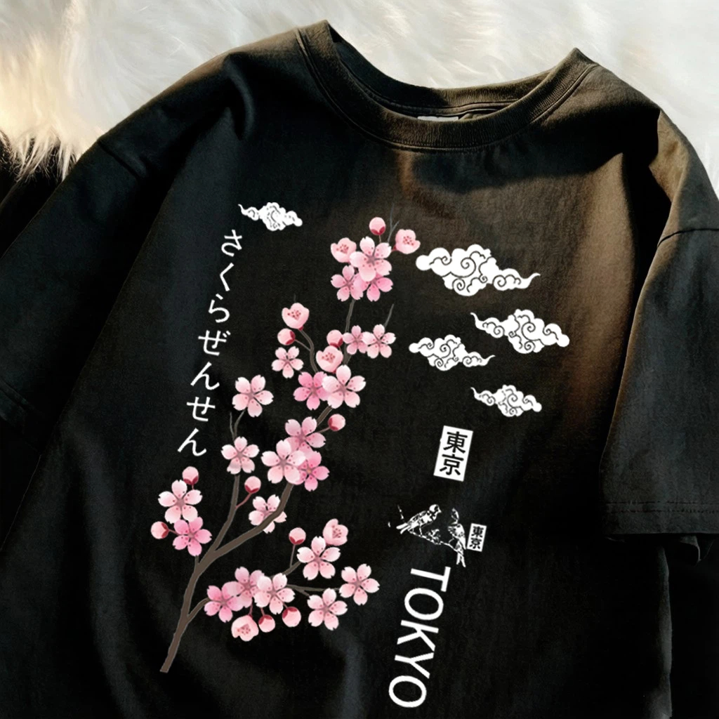Tokyo Print T-Shirt for Women  - Vintage Fashion In Tokyo avaliação e preço
