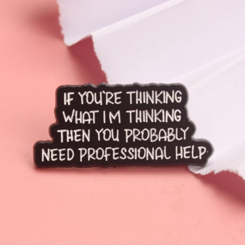 Vintage Funny Humorous Enamel  - Vintage Fashion Quotes avaliação e preço