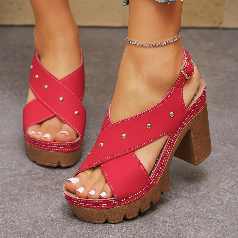 Vintage Super High Heel Cross  - Vintage Fashion Dress avaliação e preço