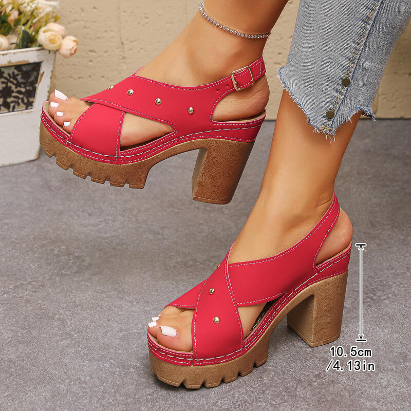 Vintage Super High Heel Cross  - Vintage Fashion Dress avaliação e preço