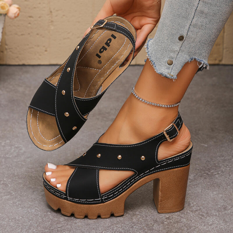 Vintage Super High Heel Cross  - Vintage Fashion Dress avaliação e preço