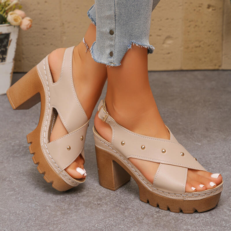 Vintage Super High Heel Cross  - Vintage Fashion Dress avaliação e preço